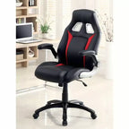 TUYOHW Sedia da Gaming Ergonomica Regolabile, Girevole a 360° con Ruote, Sedia da Computer Nera/Rossa per Ufficio e Casa, Sedia per il Tempo Libero Versatile