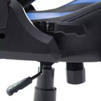 Chaise de jeu ergonomique réglable TUYOHW, chaises de bureau pivotantes à 360° avec oreiller de tête et lombaire, fauteuil inclinable de 90 à 150° pour le bureau et la maison, 113 kg max, bleu