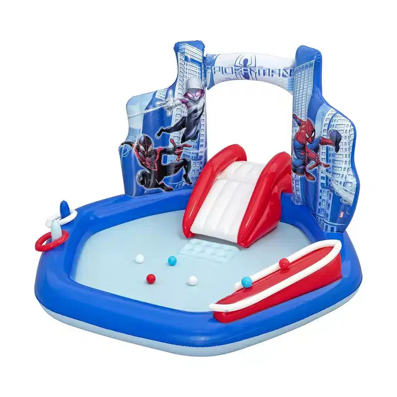 Marvel Spider-Man Inflatable Water Play Center, 6'11 x 6'9 x 50 Kids Activity