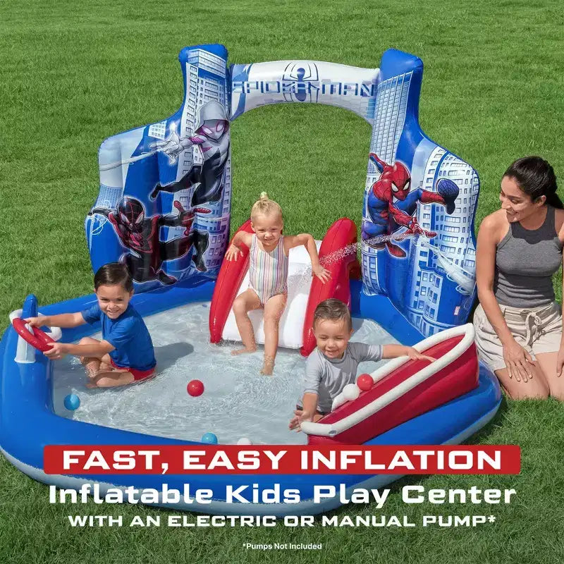 Centre de jeux aquatique gonflable Marvel Spider-Man, 2,11 m x 2,06 m x 1,27 m Activité pour enfants