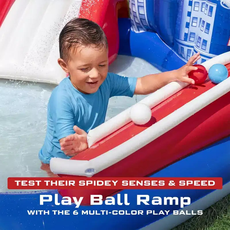 Centre de jeux aquatique gonflable Marvel Spider-Man, 2,11 m x 2,06 m x 1,27 m Activité pour enfants