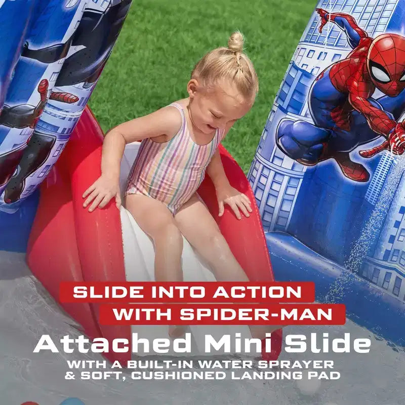 Centre de jeux aquatique gonflable Marvel Spider-Man, 2,11 m x 2,06 m x 1,27 m Activité pour enfants