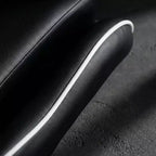Sedia da gaming stile racing, sedia e-sports ergonomica con massaggio, pelle PU, schiuma stampata ad alta densità, comoda e sicura, bianca