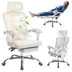 Sedia reclinabile ergonomica Acekool con poggiapiedi, supporto lombare e poggiatesta regolabili, per casa, ufficio, sala giochi