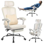 Sedia reclinabile ergonomica Acekool con poggiapiedi, supporto lombare e poggiatesta regolabili, per casa, ufficio, sala giochi
