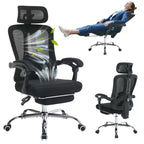 Sedia reclinabile ergonomica Acekool con poggiapiedi, supporto lombare e poggiatesta regolabili, per casa, ufficio, sala giochi
