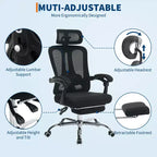 Sedia reclinabile ergonomica Acekool con poggiapiedi, supporto lombare e poggiatesta regolabili, per casa, ufficio, sala giochi