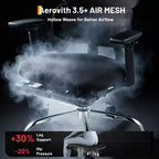Sedia da gaming ergonomica in mesh per impieghi gravosi Sedia da ufficio con schienale alto, braccioli 4D ribaltabili, poggiatesta e supporto lombare regolabili, capacità 180 kg
