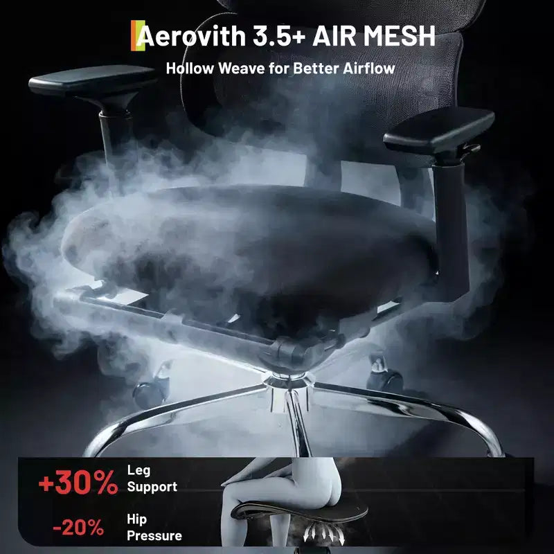 Sedia da gaming ergonomica in mesh per impieghi gravosi Sedia da ufficio con schienale alto, braccioli 4D ribaltabili, poggiatesta e supporto lombare regolabili, capacità 180 kg