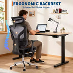 Sedia da Ufficio Ergonomica, Comoda Sedia da Scrivania con Schienale Alto e Braccioli Regolabili 3D, Sedia Girevole per Lavoro, Studio, Gaming