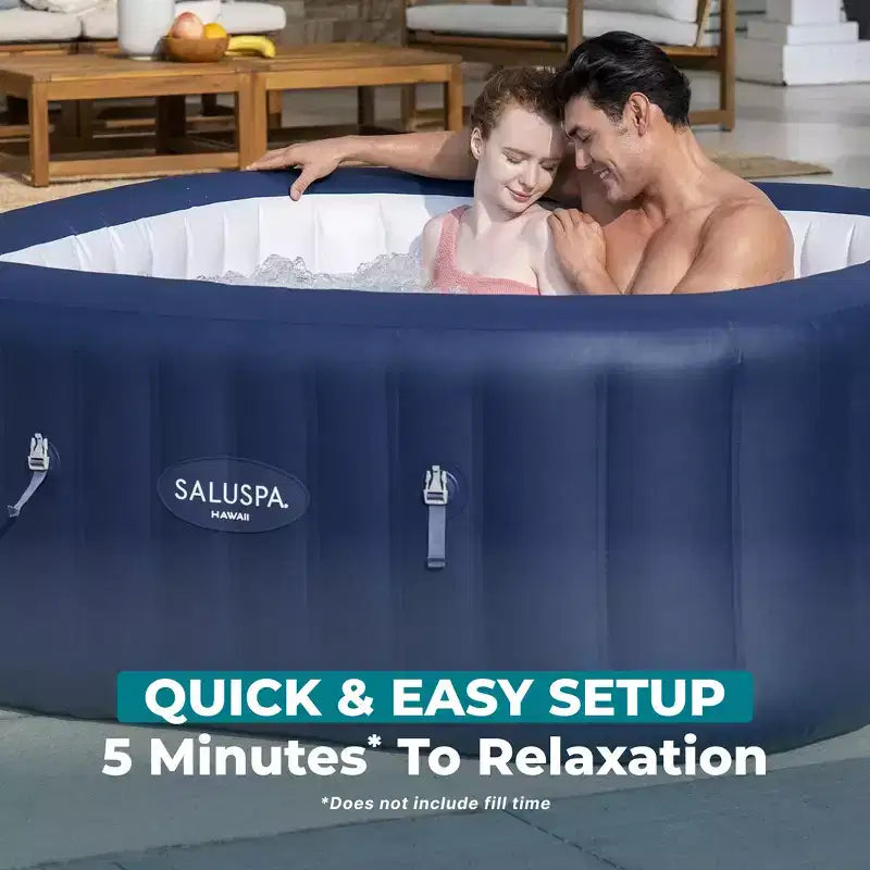 SaluSpa Hawaii Spa gonflable Energy-Smart AirJet 4 à 6 personnes avec contrôle par application