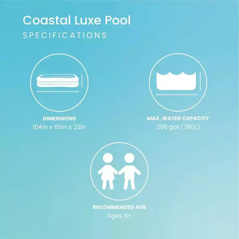 Piscine gonflable familiale Intex Swim Center avec sièges et dossiers, grande piscine gonflable pour jardin, conception durable pour la détente estivale