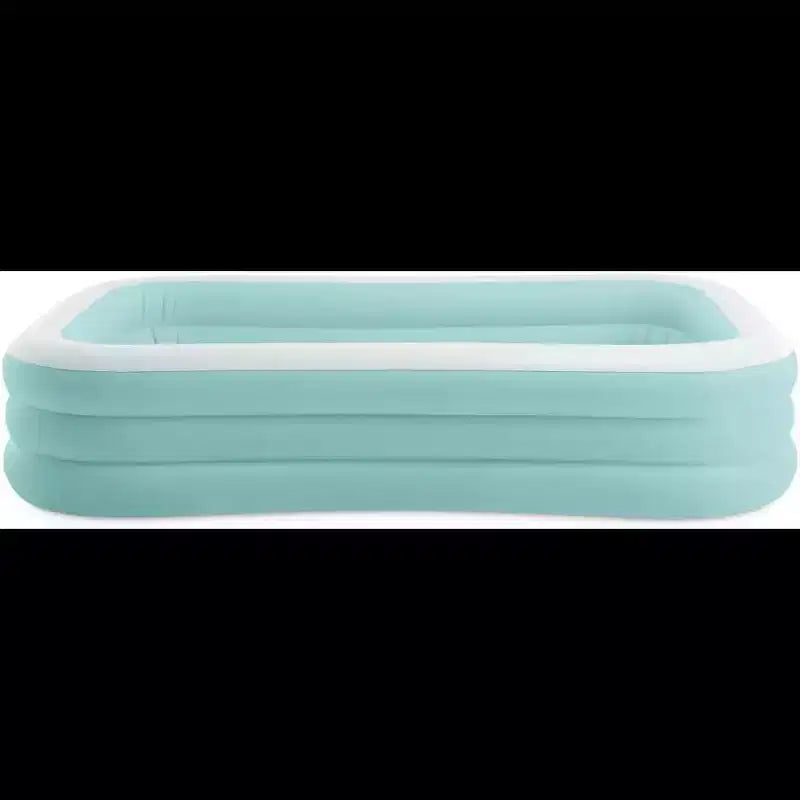 Piscine gonflable familiale Intex Swim Center avec sièges et dossiers, grande piscine gonflable pour jardin, conception durable pour la détente estivale