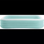 Piscine gonflable familiale Intex Swim Center avec sièges et dossiers, grande piscine gonflable pour jardin, conception durable pour la détente estivale