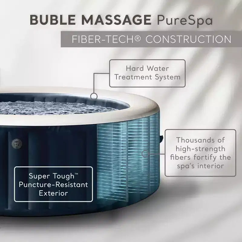 Ensemble spa de massage à bulles INTEX PureSpa Plus avec couvercle écoénergétique, 85 x 28