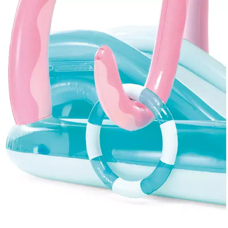 Piscine pour enfants gonflable INTEX Pieuvre Amie, centre de jeux, toboggan et pataugeoire