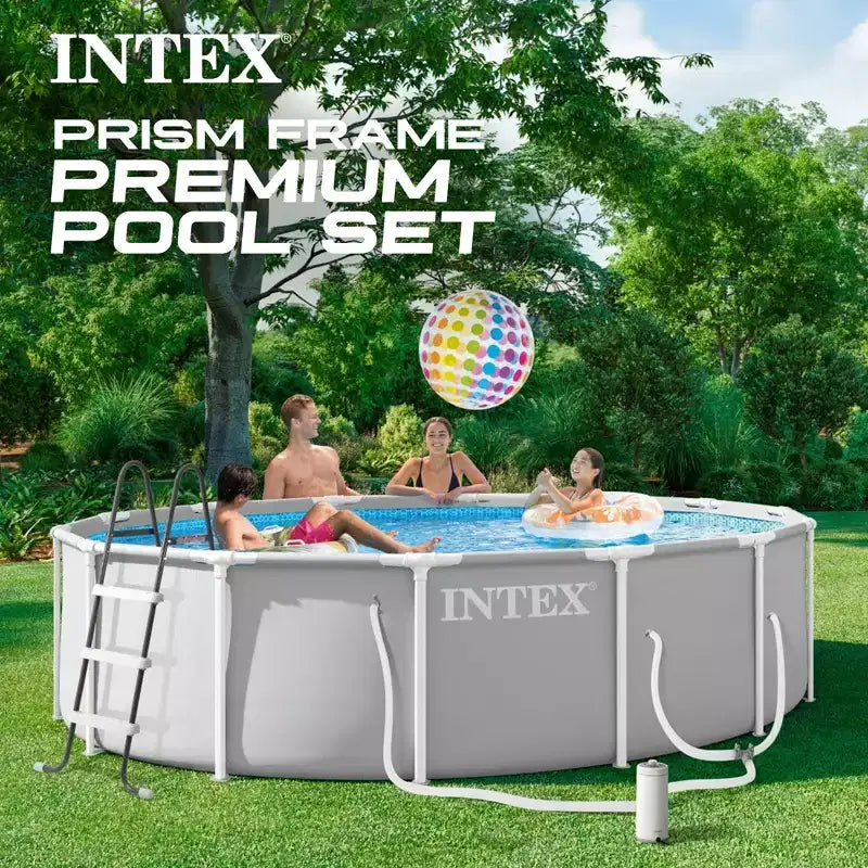Piscine hors-sol INTEX Prism Frame 4,27 m x 1,07 m avec pompe de filtration