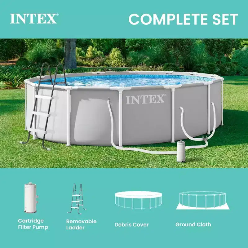 Piscine hors-sol INTEX Prism Frame 4,27 m x 1,07 m avec pompe de filtration