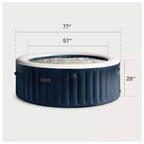 Ensemble Spa Intex PureSpa Plus à bulles avec couverture à faible consommation d'énergie, 77 x 28