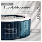 Ensemble Spa Intex PureSpa Plus à bulles avec couverture à faible consommation d'énergie, 77 x 28
