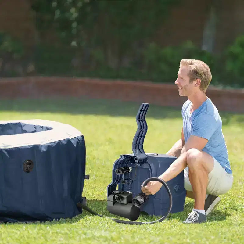 Ensemble Spa Intex PureSpa Plus à bulles avec couverture à faible consommation d'énergie, 77 x 28