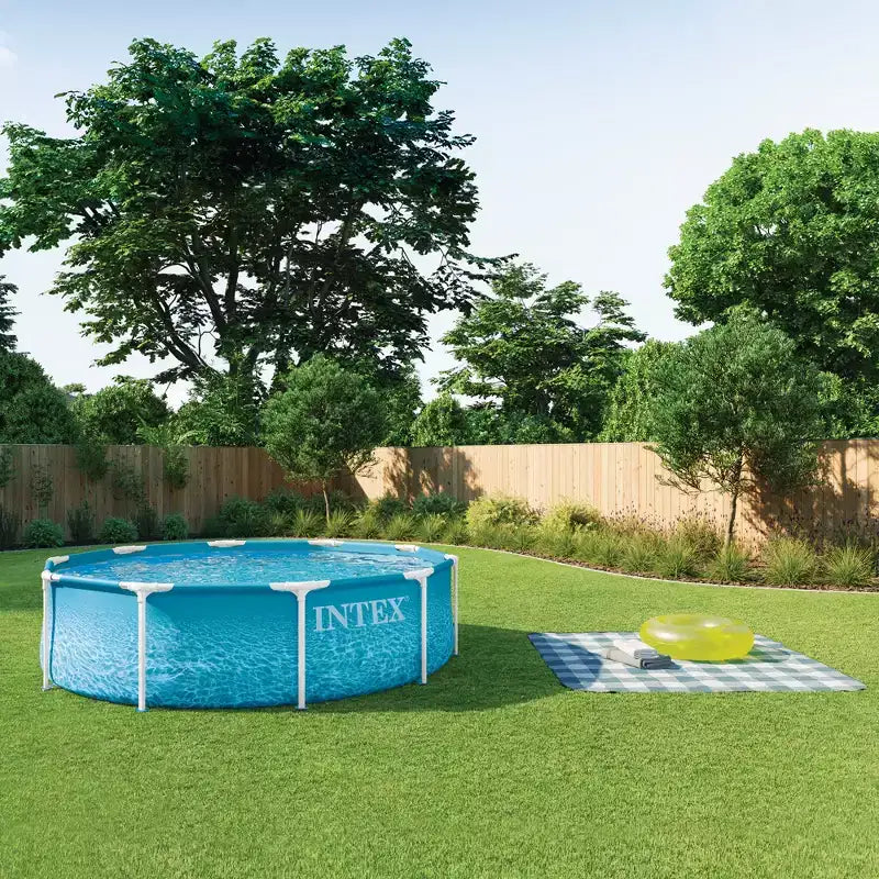INTEX 28206EP Piscine hors sol avec cadre métallique Beachside, 3,05 m x 76 cm, Piscine seule