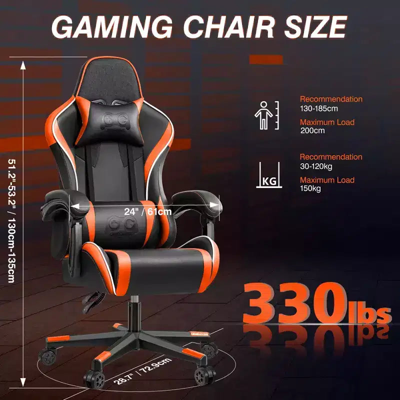 Sedia da Ufficio Direzionale in Pelle KERDOM, Sedia da Ufficio Ergonomica con Schienale Alto e Supporto Lombare con Braccioli Imbottiti