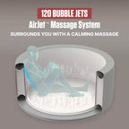 Spa gonflable Coleman Miami AirJet 2-4 personnes avec couverture, noir, 71x26