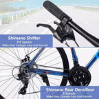 Vélo NAYSAYE 27,5 pouces 3x8/24 vitesses, freins à disque, cadre en aluminium, pour hommes et femmes, adolescents et adultes, pour le cyclisme urbain, 67,32 x 14,56 x 39,37