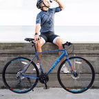 Vélo NAYSAYE 27,5 pouces 3x8/24 vitesses, freins à disque, cadre en aluminium, pour hommes et femmes, adolescents et adultes, pour le cyclisme urbain, 67,32 x 14,56 x 39,37
