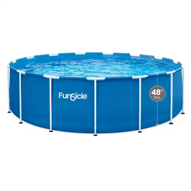 Funsicle 15' x 48 Outdoor Activity Round Frame Above Ground Swimming Pool Set