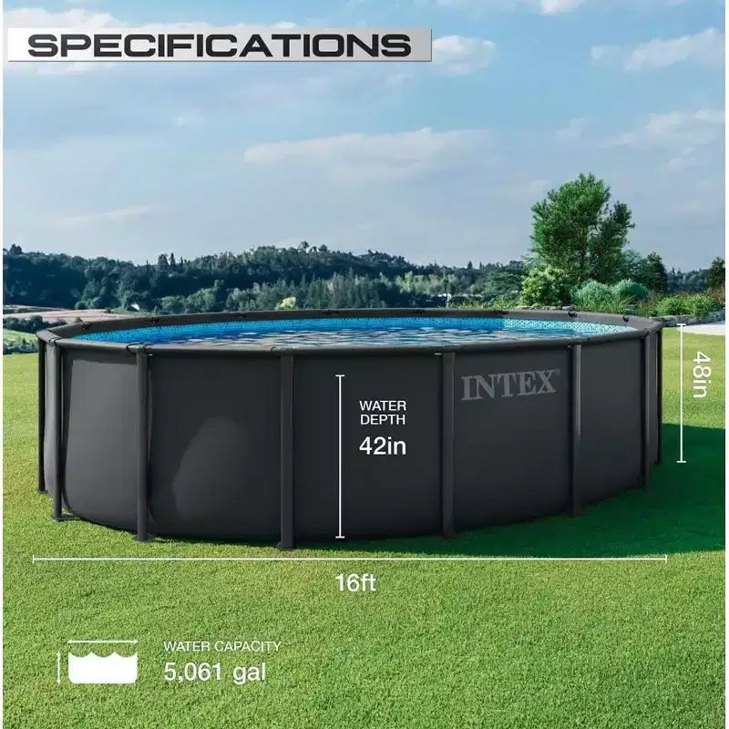 Piscine hors sol Intex Ultra XTR 4,88 m x 1,22 m avec pompe de filtration à sable