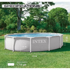 Piscine hors sol Intex Prism Frame 3,66 m x 76 cm (pompe non incluse)