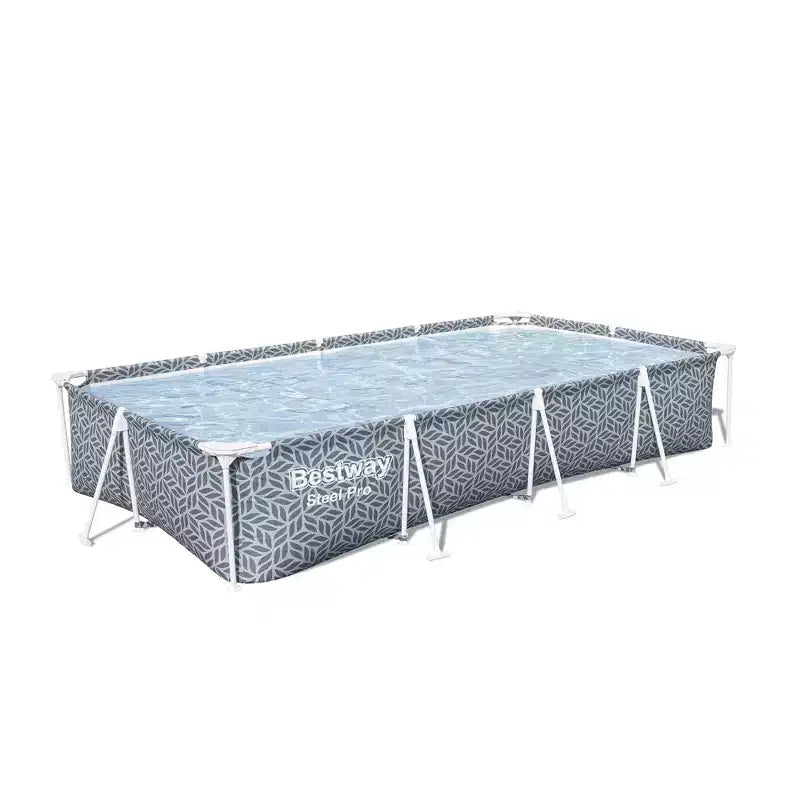 Bestway Steel Pro Rectangular Above Ground Outdoor Pool Steel Framed Vinyl Swimming Pool