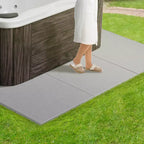 Confer Plastics Handi Spa Pad 32 x 48 x 2 Tapis modulaires connectables en plastique polyéthylène pour spa extérieur, fondation de spa résistante aux intempéries