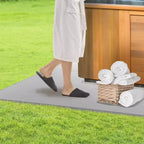 Confer Plastics Handi Spa Pad 32 x 48 x 2 Tapis modulaires connectables en plastique polyéthylène pour spa extérieur, fondation de spa résistante aux intempéries