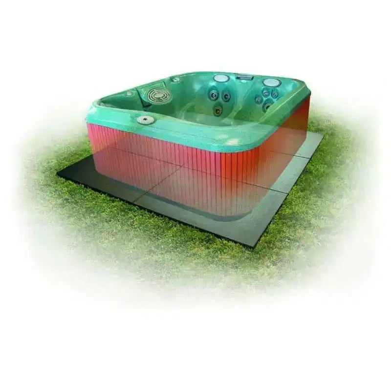 Confer Plastics Handi Spa Pad 32 x 48 x 2 Tapis modulaires connectables en plastique polyéthylène pour spa extérieur, fondation de spa résistante aux intempéries
