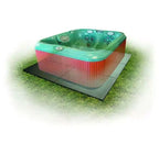 Confer Plastics Handi Spa Pad 32 x 48 x 2 Tapis modulaires connectables en plastique polyéthylène pour spa extérieur, fondation de spa résistante aux intempéries