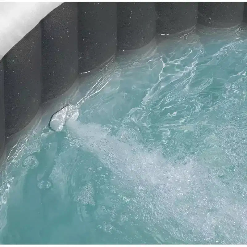 Ensemble Spa Combo Intex PureSpa Onyx Noir Octogonal Jet et Bulle Deluxe 4 Personnes