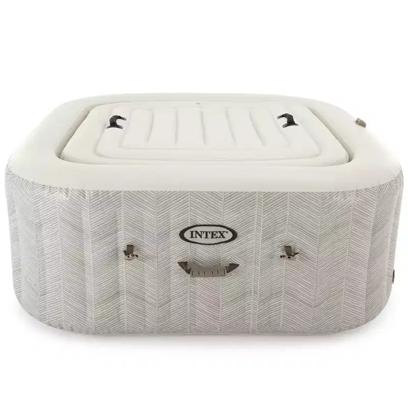 Intex : PureSpa : Chevron Deluxe - 4 places - Ensemble de spa gonflable d'extérieur crème
