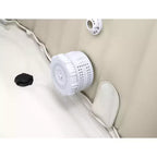Intex : PureSpa : Chevron Deluxe - 4 places - Ensemble de spa gonflable d'extérieur crème