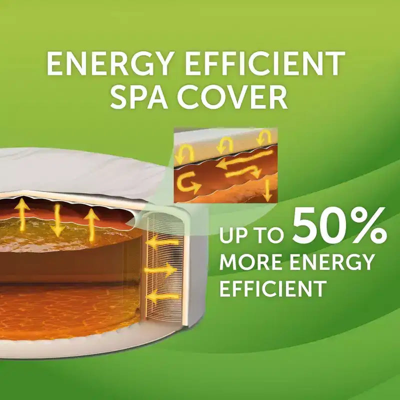 Intex: PureSpa: Chevron Deluxe - 6 places - Crème Spa gonflable d'extérieur, système à eau salée, 140 jets à bulles, couverture et tapis de sol, 77x77x28