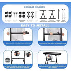 Support de clavier piano en Z réglable, robuste et portable, hauteur et largeur réglables, convient aux pianos électriques 44/54/61/88 touches, noir