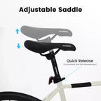 NAYSAYE Bicicletta da strada 700C 16 velocità, telaio leggero in alluminio con freni a disco doppi per uomo e donna, 68*18*37.5