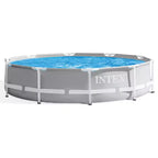 INTEX 26700EH Prism Frame 10ft x 30in Above Ground Pool, Super Tough Puncture & Rust Resistant, 1185 Gal, Pool Only