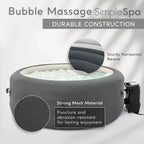 INTEX 28489 Spa gonflable de massage à bulles SimpleSpa : Inclut une couverture écoénergétique, un gonflage rapide intégré, capacité de 6 personnes, 216 x 66 cm