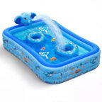 Piscine gonflable éléphant avec jet d'eau, grande piscine gonflable pour adultes et enfants, piscine gonflable familiale surdimensionnée et épaissie