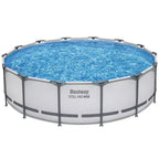 Bestway: Steel Pro MAX - 14' x 42, Grey -Round Above Ground Swimming Pool Set