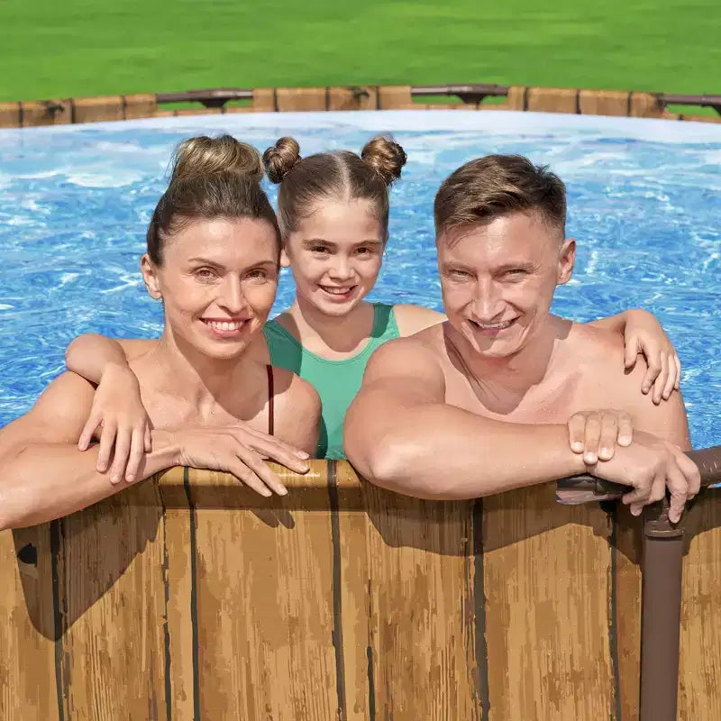 Bestway : Steel Pro MAX Splashview - 4,27 m x 1,07 m, Marron - Piscine Hors Sol Ronde