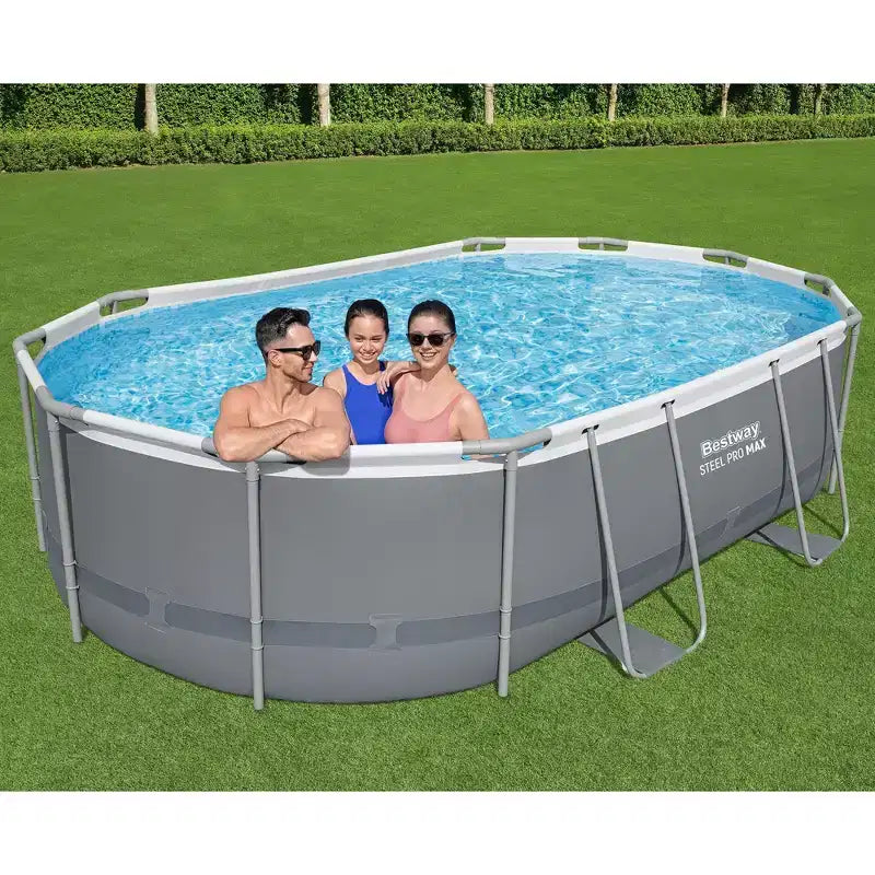 Bestway Steel Pro MAX - 16' x 10' x 42 - Piscine hors sol ovale